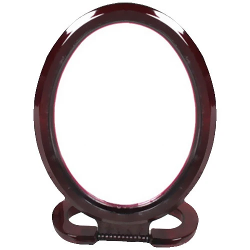 Зеркало настольное в пластиковой оправе "Выгодное" овал, подвесное 21*15,5см (стикер на минивложение)