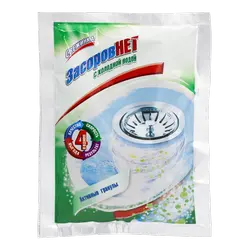 Средство от засоров с холодной водой Свежинка 70гр Засоров Нет