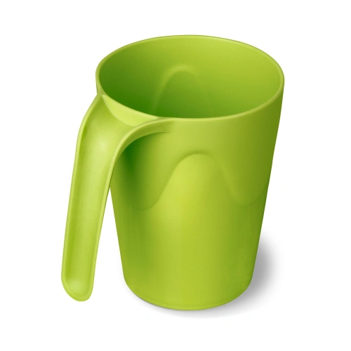 Кружка пластиковая 400мл "Чезаре" для горячих напитков оливковая С560ОЛВ