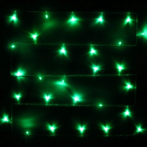 Гирлянда для дома 16м 200 ламп LED прозрачпров Зелёный (можно соединять)_18