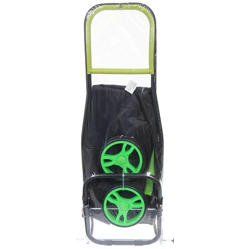 Тележка хозяйственная с сумкой (932538см, колеса 16см,грузоподъемность до 30 кг) салатовая DC307_14