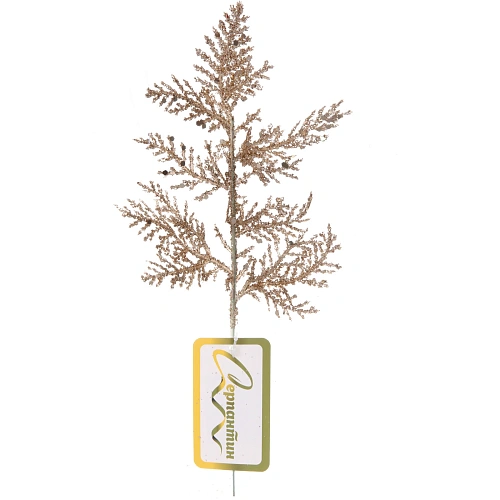 Ветка декоративная Зимний сон 25 см, Шампань_5