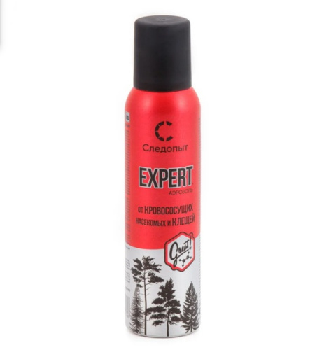 Аэрозоль СЛЕДОПЫТ EXPERT GREAT FORMULA,от всех видов летающих насекомых и клещей,150мл