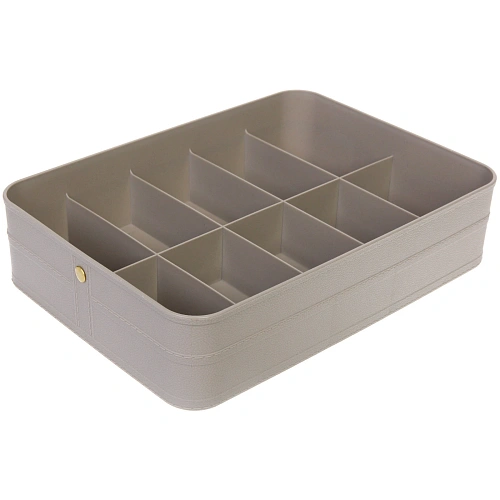 Корзина - органайзер для хранения с крышкой МОНТАЛИ, цвет серый, 32,8248,1см (лейбл Селфи)_4