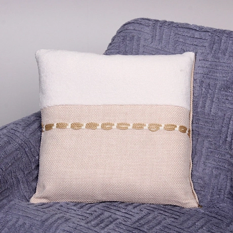 Чехол для декоративной подушки "DEFA", 43*43 см, цвет бежевый