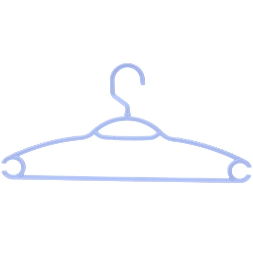 Плечики пластиковые ребристые 4шт ИДЕЯДОМА, цвет голубой, 3820см (Селфи)_4