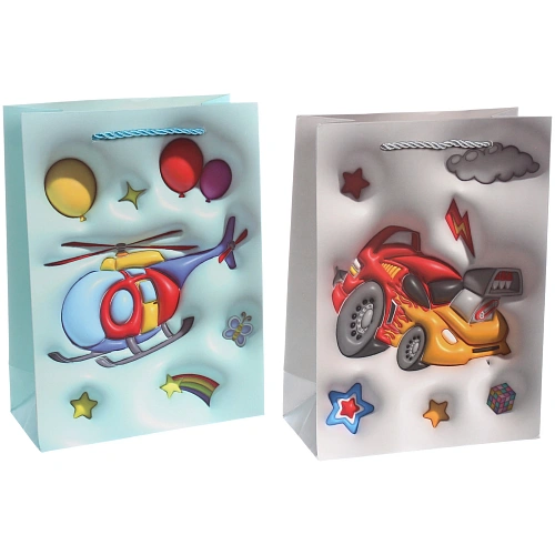 Пакет подарочный Самолет 1824850 см, микс_3