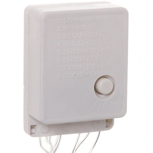 Гирлянда для дома Bright light 9,5м 100 ламп LED прозрачпров,8 реж, IP-20, Мультицвет (возможность соединения)_7