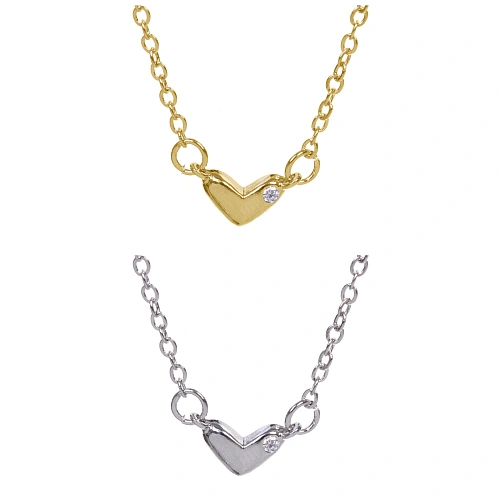 Подвеска из гиппоалергенного сплава со стразами АМОР, цвет серебро и золото, d-20см0,7см_7