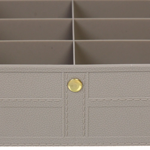 Корзина - органайзер для хранения с крышкой МОНТАЛИ, цвет серый, 32,8248,1см (лейбл Селфи)_6