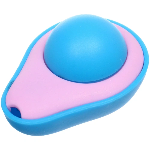 Игрушка для кошек мячик "Счастливый хвост!", цвет фиолетовый/синий, 6*4,6см