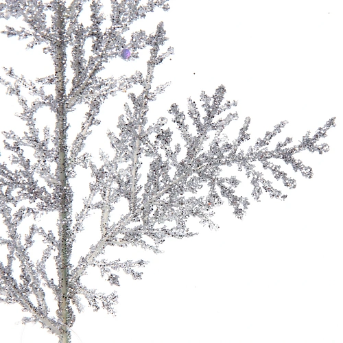 Ветка декоративная Зимний сон 25 см, Серебро_4