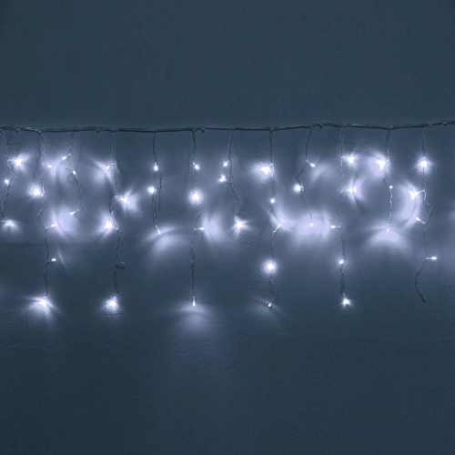 Гирлянда для дома БАХРОМА Мерцание Premium ш3м в0,30,5 м 120 ламп LED, прозрачнпровод, 1реж,, IP-40, Белый (возможность соединения)_7