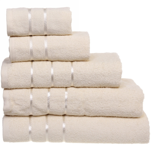 Полотенце махровое 30*60см "LUNA" цвет бежевый 01020 плотность 360гр/м2