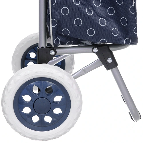 Тележка хозяйственная с сумкой (923327см, колеса 16см,грузоподъемность до 30 кг) синяя DC308AG2_8