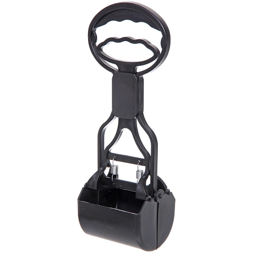 Совок - ковш для уборки за животными Безконтактный, цвет черный, 287,59см (лейбл)_3