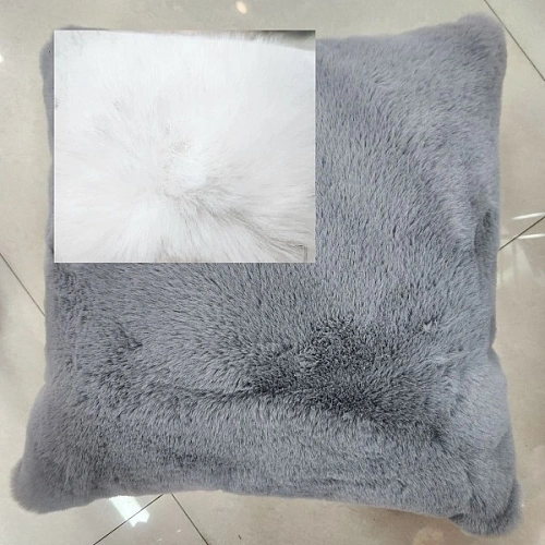 Чехол для декоративной подушки "SOFI", 43*43 см, иск. мех, цвет белый