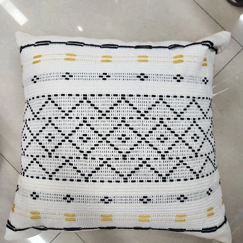 Чехол для декоративной подушки "CARNE", 43*43 см, цвет бело-чёрный