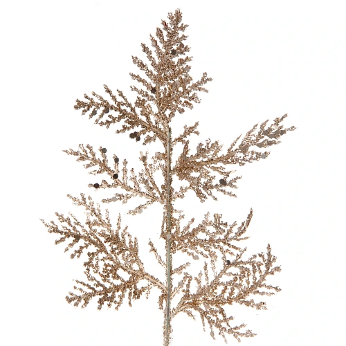 Ветка декоративная Зимний сон 25 см, Шампань_6