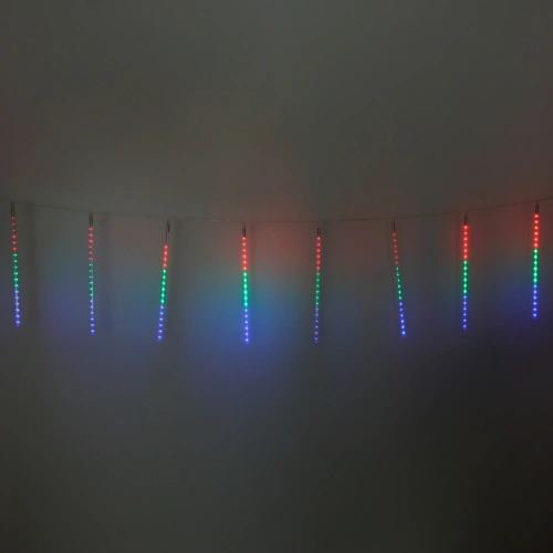 Гирлянда для улицы "Тающая сосулька" 3,0 м*50 см 288 лампы LED, IP-54, Мультицвет (8 трубок)