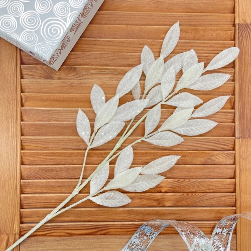 Ветка декоративная "Симфония красок", Белый