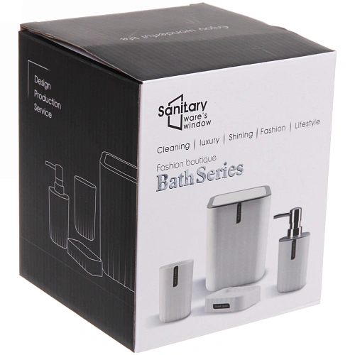 Набор для ванной из 4-х предметов Жемчуг_5