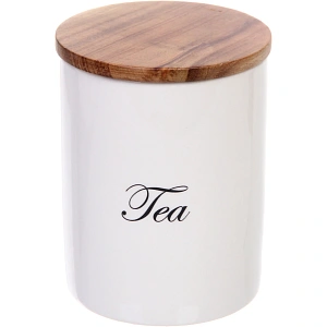 Банка для хранения керамическая "White magic" 650мл 10*13см для чая
