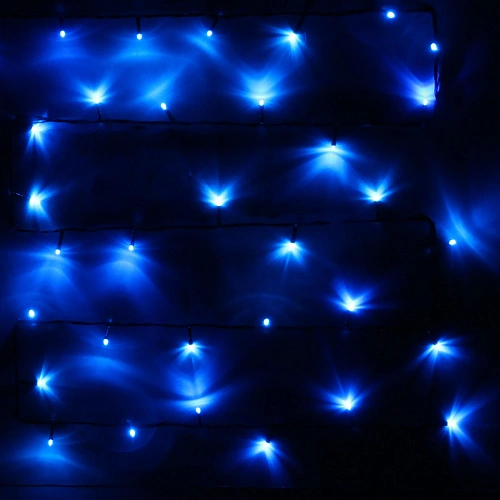 Гирлянда для дома  1,5м 12 ламп LED зелёный пров Синий_9