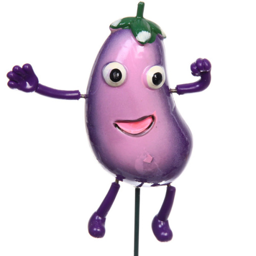 Фигура на спице "Веселый баклажан" 60см (фигурка 12 см)