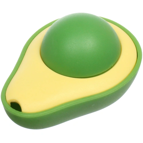 Игрушка для кошек мячик вращающийся "Счастливый хвост!", цвет желтый/зеленый, 6*4,6см 