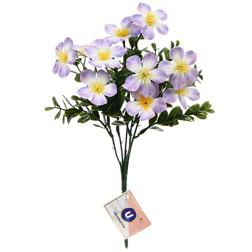 Искусственные цветы "Волшебство лета" 30см Лютики 10 цветков сиреневые