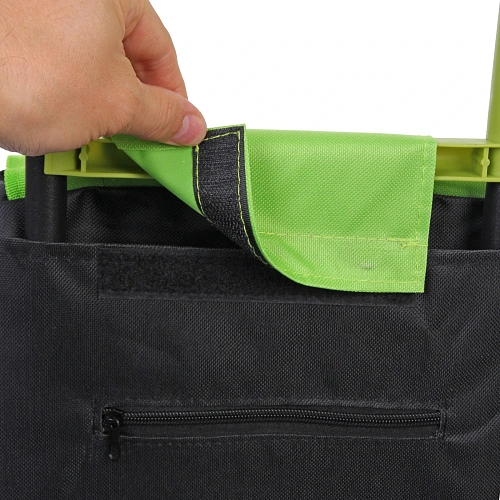 Тележка хозяйственная с сумкой (932538см, колеса 16см,грузоподъемность до 30 кг) салатовая DC307_6