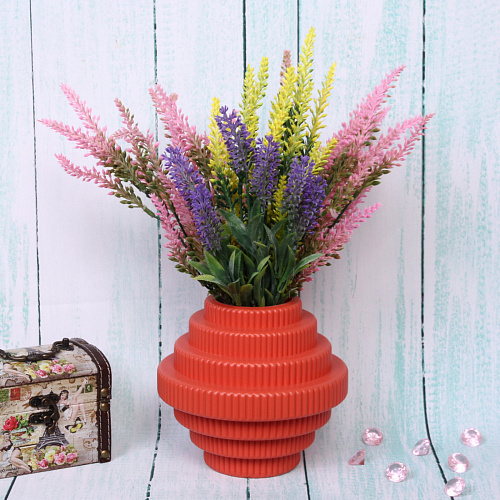 Ваза из пластика Marlen-Портофино 0,5л 158,3см цвет коралловый_3