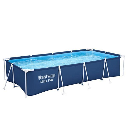 Бассейн каркасный Steel Pro прямоугольный 400*211*81 см Bestway (56405)