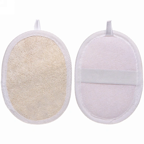 Мочалка для тела "Ultramarine - Флокс", скрабирующая, цвет белый, 9*12см (зип пакет и наклейка Ultramarine)