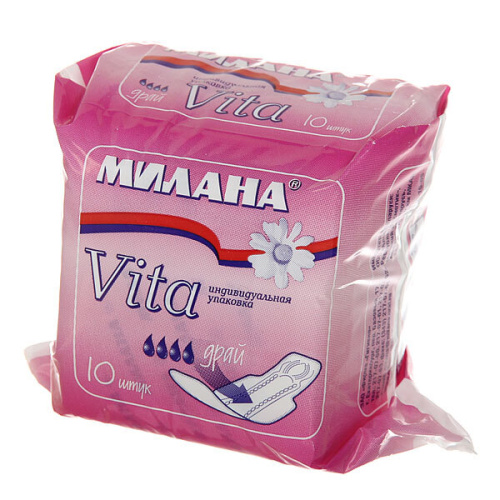 Прокладки женские МИЛАНА Vita Драй 10 шт