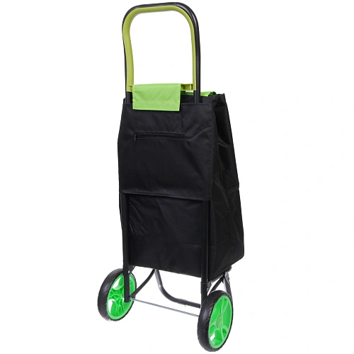 Тележка хозяйственная с сумкой (932538см, колеса 16см,грузоподъемность до 30 кг) салатовая DC307_5