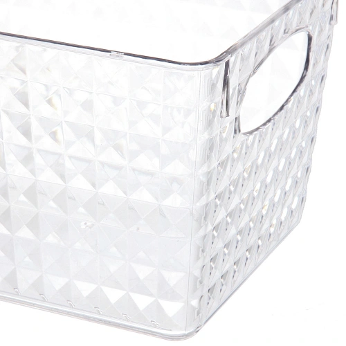 Корзина - органайзер для хранения СКРЭДДИ, прозрачная, 218178145см (пластик АВС)_4