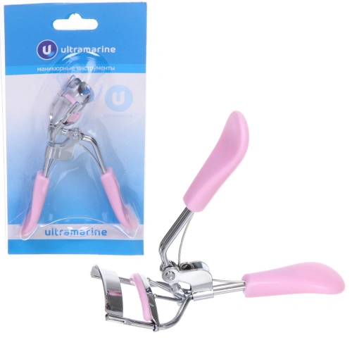 Щипцы для завивки ресниц "Beauty Shop", цвет розовая гвоздика, 11*3см (блистер Ultramarin)