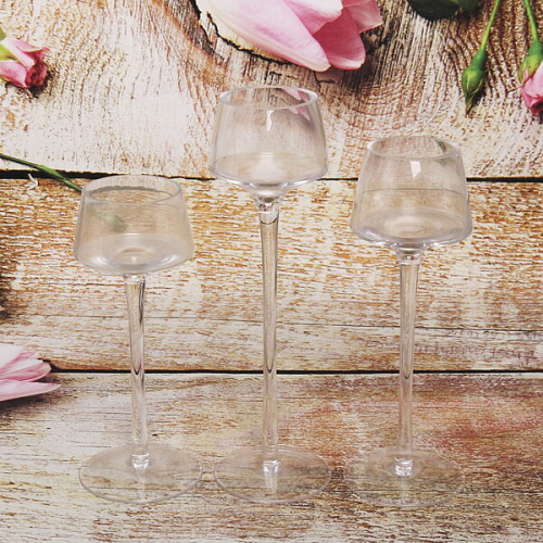 Подсвечники в наборе 3шт Сrispy 7,520,23,26см _5