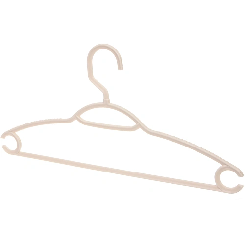 Плечики пластиковые ребристые 4шт ИДЕЯДОМА, цвет молочный, 3820см (Селфи)_5