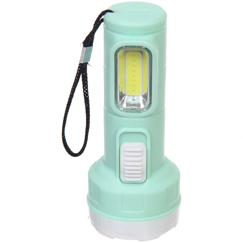 Фонарь ручной 1 режим 1LED+COB 1AA микс 3 цвета YB229_3