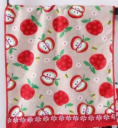 Полотенце кухонное "Kitchen - Яблочки" 40*57 см, микрофибра 200 гр/м2