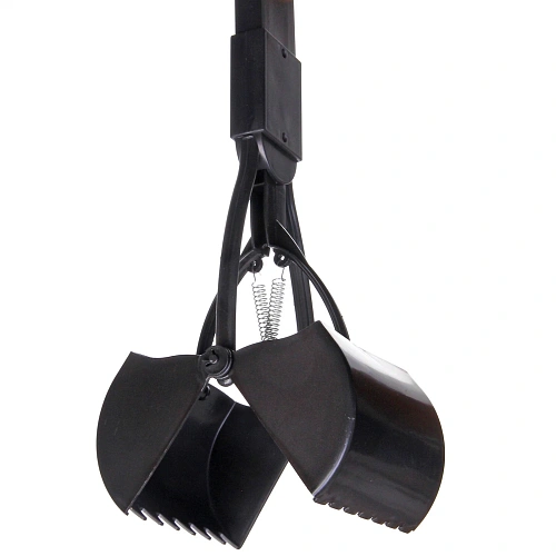 Совок - ковш для уборки за животными Безконтактный, цвет черный, 603013,5см (лейбл)_4