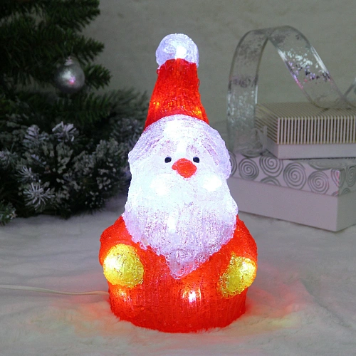 Фигура светодиодная "Снежный гном" 13*13*27,5 см, 20 ламп LED, авторежим, 220V, Белый