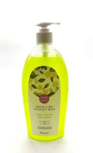 Крем-мыло для душа PURE MILK "Fresh lime & Coconut milk" 800мл