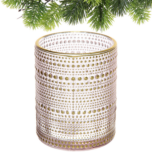 Подсвечник Хрустальный блеск 1012,5 см, Розовый_3