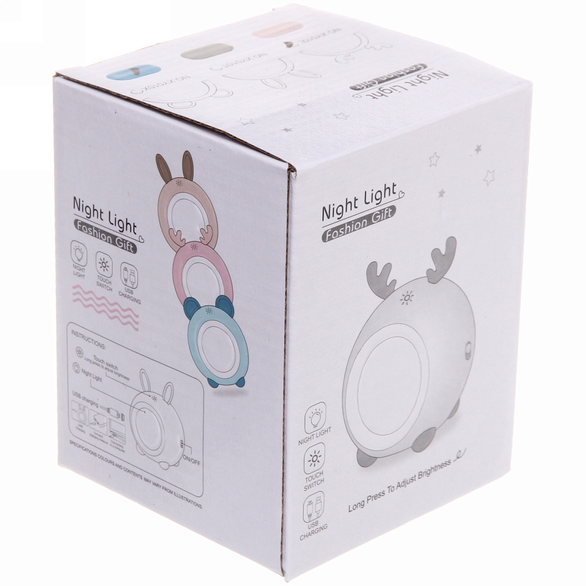 Светильник "Marmalade-Cute deer" LED цвет бежевый USB
