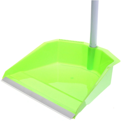 Набор для уборки, щетка для пола с совком зеленый_10