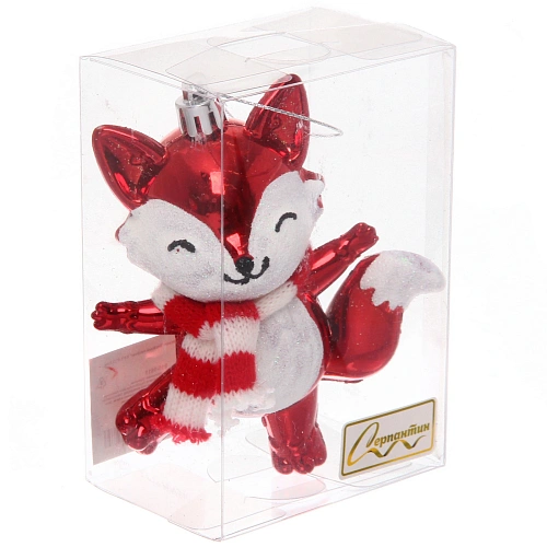 Ёлочная игрушка Весёлый лисёнок 8855135 см, Красный_3